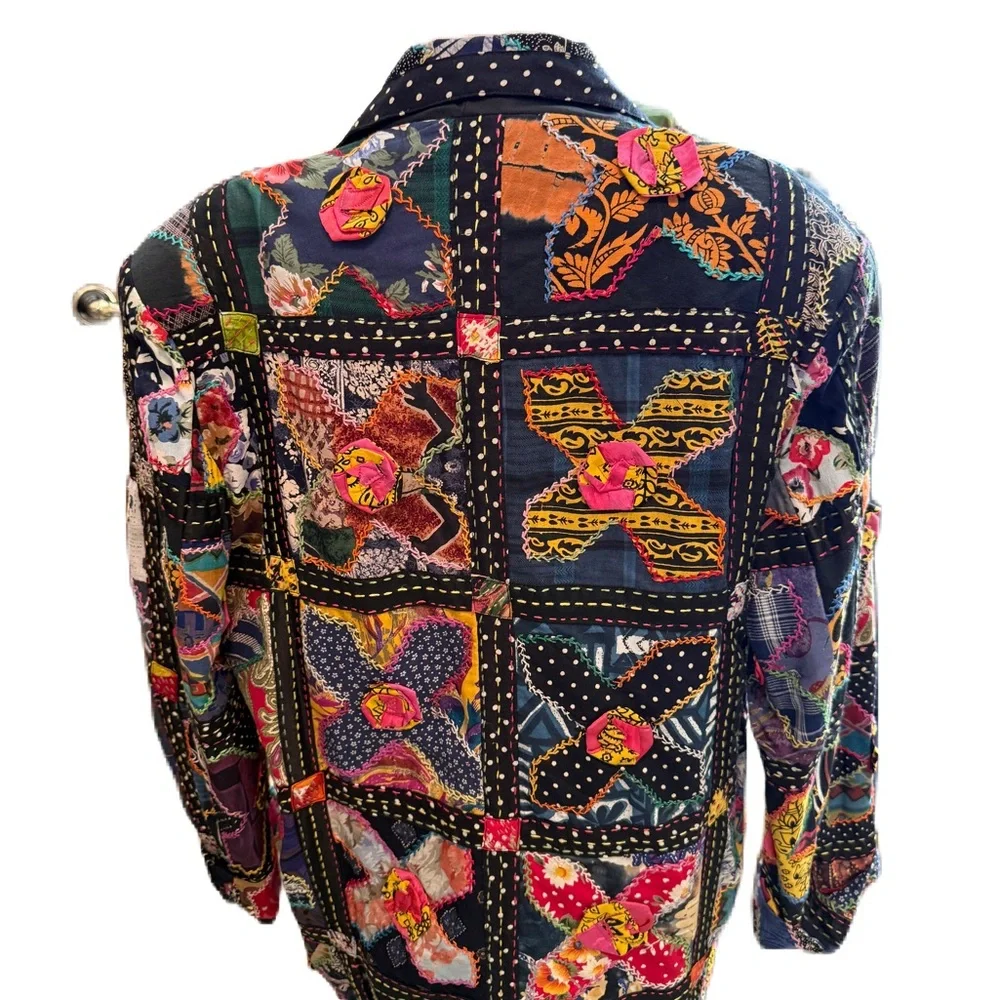 Vintage Sandy Starkman Women’s Eclectic Colorful Blazer/ Jacket. Size Medium - Picture 6 of 8